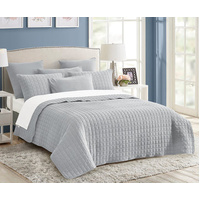 7 piece vintage stone wash comforter set queen silver