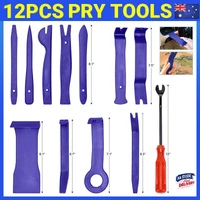 12Pcs Car Trim Removal Tool Auto Hand Tools Pry Bar Dash Panel Door Interior Kit