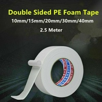 Double Sided White Pe Foam Sticky Tape Mounting Diy Craft Strong Adhesive 2.5M