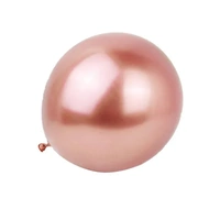 Metallic Latex Balloons 12 Inch Chrome Party Balloons for Birthday Wedding Decoration - Rose Gold 10PCS