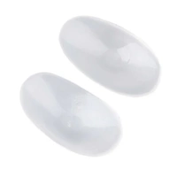 2Pcs Soft Anti-Slip Invisible Shoulder Pads Naturally Increased Silicone /Sponge - Clear (Silisone)