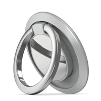 Iring Phone Ring Finger Holder Stand Car Mount Hook For Iphone Ipad Mobile Grip - A2- Silver
