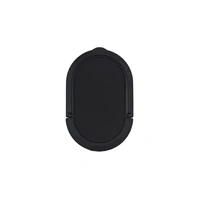 Iring Phone Ring Finger Holder Stand Car Mount Hook For Iphone Ipad Mobile Grip - F- Black