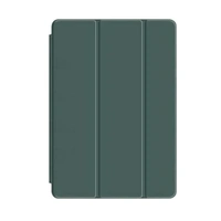 Shockproof Silicone iPad Air 4 Cover with Pencil Slot and Smart Wake - Dark Green