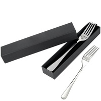 Engraved Stainless Steel Fork with Gift Box Love Message Utensil for Couples Present - 2pcs/Set(A+B)