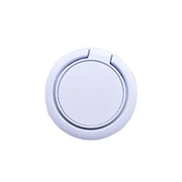 Phone Ring Bracket 360 Degree Rotation Solid Colour Mobile Holder Grip Stand - White