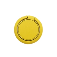 Phone Ring Bracket 360 Degree Rotation Solid Colour Mobile Holder Grip Stand - Yellow
