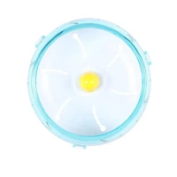 Blue Hamster Guinea Pig Running Disc Cage Accessories Running Round Wheel Pet Toys - 17.5CM
