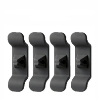 Cord Organizer Wrap Holder 4pcs Kitchen Appliance Cable Winder Adhesive Clip - 4PCS Black
