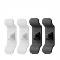 Cord Organizer Wrap Holder 4pcs Kitchen Appliance Cable Winder Adhesive Clip - 2PCS White+2PCS Black