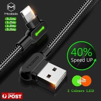 Mcdodo Fast Usb Cable Heavy Duty Charging Syn Charger Iphone 90 Degree Angle - 1.2m
