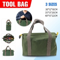 S/M/L Waterproof Tool Bag Portable Storage Toolkit Hand Heavy Case Canvas Duty - L(40*15*22CM)
