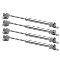 4PCS 80N Gas Strut Kitchen Cabinet Cupboard Door Hinges Stays - Silver