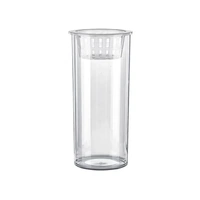Hydroponic Plant Vase Cylindrical Straight Design Fish Tank for Home Decor - 25cmx10cm