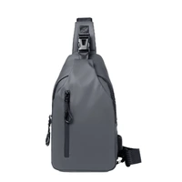 Large Capacity Chest Crossbody Bag Waterproof Durable for Travel Daily Use - Grey