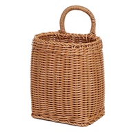Vintage Wall Hanging Basket Kitchen Storage Basket Small Flower Basket Organizer - 12cm