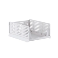 Clothes Storage Basket Stackable Drawer type Wardrobe Organizer Closet Storage - 14.2cm