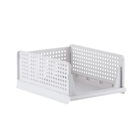 Clothes Storage Basket Stackable Drawer type Wardrobe Organizer Closet Storage - 18.5cm