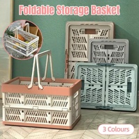 Foldable Portable Picnic Basket Lightweight Storage Basket for Outdoor Use - Grey