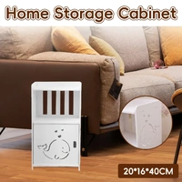 Home Storage Cabinet Nightstand with Drawer and Shelf for Bedroom Living Room