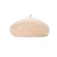 Women Ladies Beanie Wool French Beret Newsboy Hat Cap Winter Warm Hats Girls - Beige