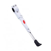 Rear Adjustable Kickstand for Mountain Bicycle Road Bike Parking Support Leg - White