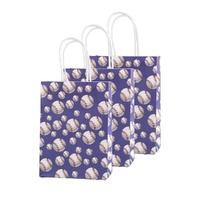 30PCS Fashion Ball Kraft Paper Gift Bag Festivals gift tote bag Party Favor Bag - Blue-Tennis-Ball-30pcs