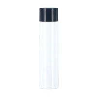 50/100/150ml Plastic Toner Lotion Bottles Refillable Travel Cosmetic Containers - Black Lid + White Bottle - 50ml