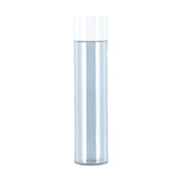 50/100/150ml Plastic Toner Lotion Bottles Refillable Travel Cosmetic Containers - White Lid + Transparent Bottle - 50ml