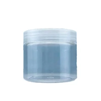 10pcs Transparent Wide Mouth Plastic Jars with Cap Skin Care Cream Containers - 80ml