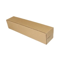 50pcs Long Strip Carton Flat Square Durable Shipping Boxes for Packaging Storage - 6.5cm x 6.5cm x 28cm
