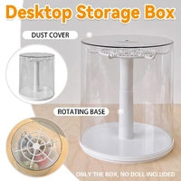 Doll Pendant Display Box Transparent Rotary Hand Operated Blind Box Storage Rack