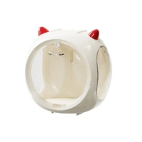Space Capsule Storage Box Transparent Doll Model Display Organiser