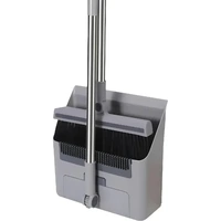 3 in1 Broom Set for Winnowing Brushing Handheld Cleaning Tool Home Kitchen Floor - Grey