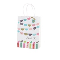 30X Premium Kraft Paper Tote Bag Durable Stylish High Capacity Birthday Gift Handbag - Candle-30pcs