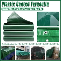 Heavy Duty Waterproof Canvas Tarp Tarpaulin Sun Block Dustproof Army Shelter - 3x4m(2.8x3.8m)