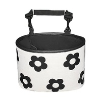 Hanging Backseat Storage Organiser Box for Car Rubbish and Essentials - Flower