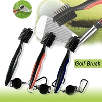 Golf Cleaning Brush Retractable Stock Color Groove Cleaner With Reel Club Ball - Blue
