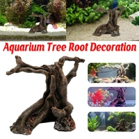 Aquarium Decor Artificial Resin Driftwood Craft Realistic Fish Tank Ornament