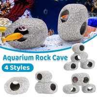 Clay Pot Aquarium Decoration Shrimp House Cichlid Breeding Tank Fish Nest - Five Holes