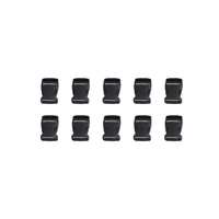 10pcs Black Plastic Buckle Clips for School Bag Backpack Strap Multifunctional - 38mm