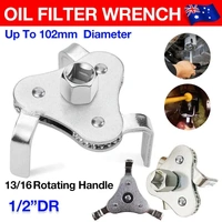 3 Jaw Oil Filter Wrench for Filters up to 102mm Car Engine Removal Tool