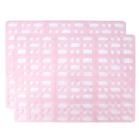 2pcs Rabbit Foot Mat Large Plastic Cage Mat for Guinea Pig Pet Cage Accessories - Pink