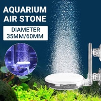 Quiet Bubble Stone Aerator Head Fish Tank Oxygen Pump Nano Air Disc Atomizer - Diameter 35MM