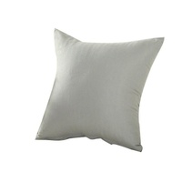 40x40cm Multicoloured Plain Solid Colour Cushion Cover Covers Decorative Pillow Case - Grey