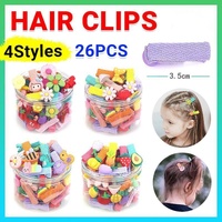 26Pcs Hair Clips Set Snap Bows and Hairpins for Styling and Everyday Use - Flower( Without Bottle)