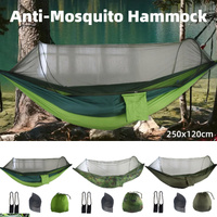 Camping Hammock Tent Set Double Outdoor Hanging Bed With Mosquito Net For Travel - Camouflage