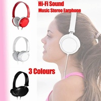 Over Ear Headphones Hi-Fi Stereo Noise-Cancelling Headsets Wired Earphones Au