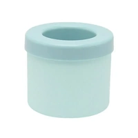 Silicone Ice Cube Tray Mould Ice Box Compartment Bucket for Easy Ice Making - Blue