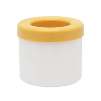 Silicone Ice Cube Tray Mould Ice Box Compartment Bucket for Easy Ice Making - Yellow